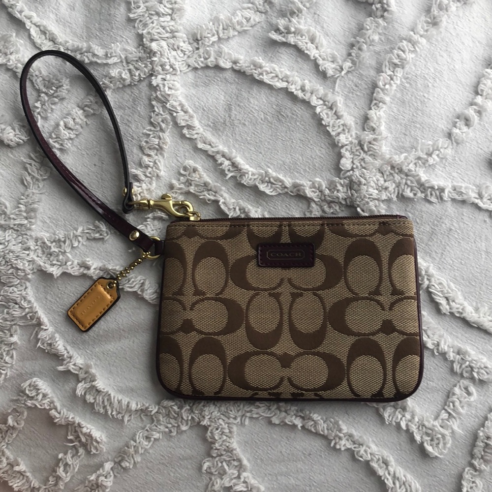 small Coach wristlet